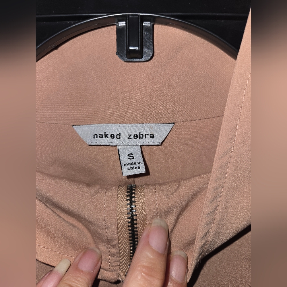 NWOT Women's Naked Zebra Peach Jacket Extra Pockets Size Small - Picture 11 of 14